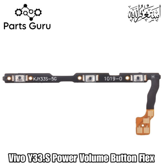 Vivo Y33S V2109 Power & Volume Button Flex  || Vivo y33s power volume button strip || Y33s on off volume button strip || Parts Guru