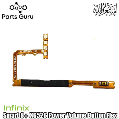Infinix Smart 8 plus X6526 Power Volume Button Flex || Infinix smart 8+ power volume button strip || X6526 on off volume strip || Parts Guru