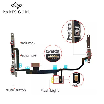 IPhone 8 Plus On off Volume Strip  || Iphone 8+ on off Volume Strip || iphone 8 plus on off strip || Parts Guru