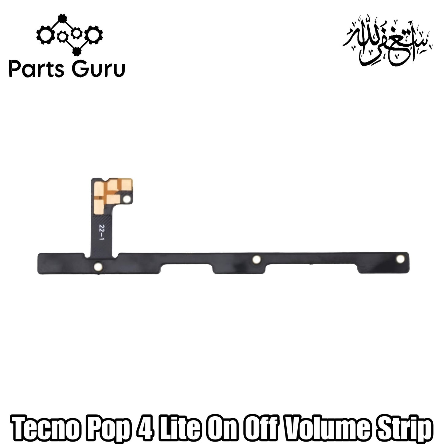 Tecno Pop 4 lite Power & Volume Button Flex || Tecno Pop 4 lite power & volume button strip || Pop 4 lite on off volume strip || Parts Guru