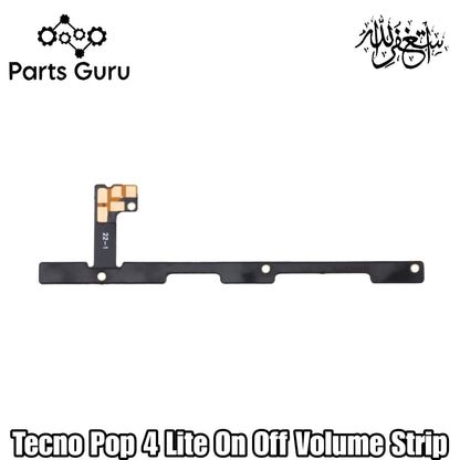 Tecno Pop 4 lite Power & Volume Button Flex || Tecno Pop 4 lite power & volume button strip || Pop 4 lite on off volume strip || Parts Guru