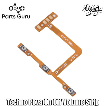 Techno Pova On Off Volume Strip || Techno Pova on off volume flex || techno pova on off strip || Parts Guru