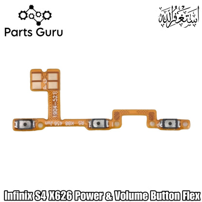 Infinix S4 X626 Power Volume Button Flex || Infinix X626 power volume button strip || S4 on off volume strip || Parts Guru