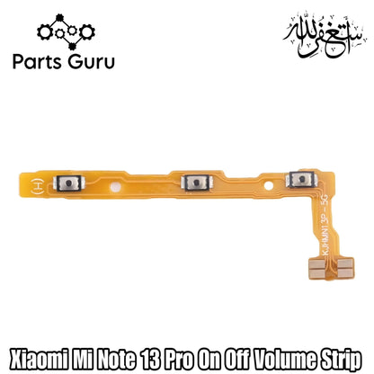 Xiaomi Redmi Note 13 Pro Power Button & Volume Button Flex  || Xiaomi Mi Note 13 Pro On Off Volume Strip || Mi note 13 pro strip || Parts Guru