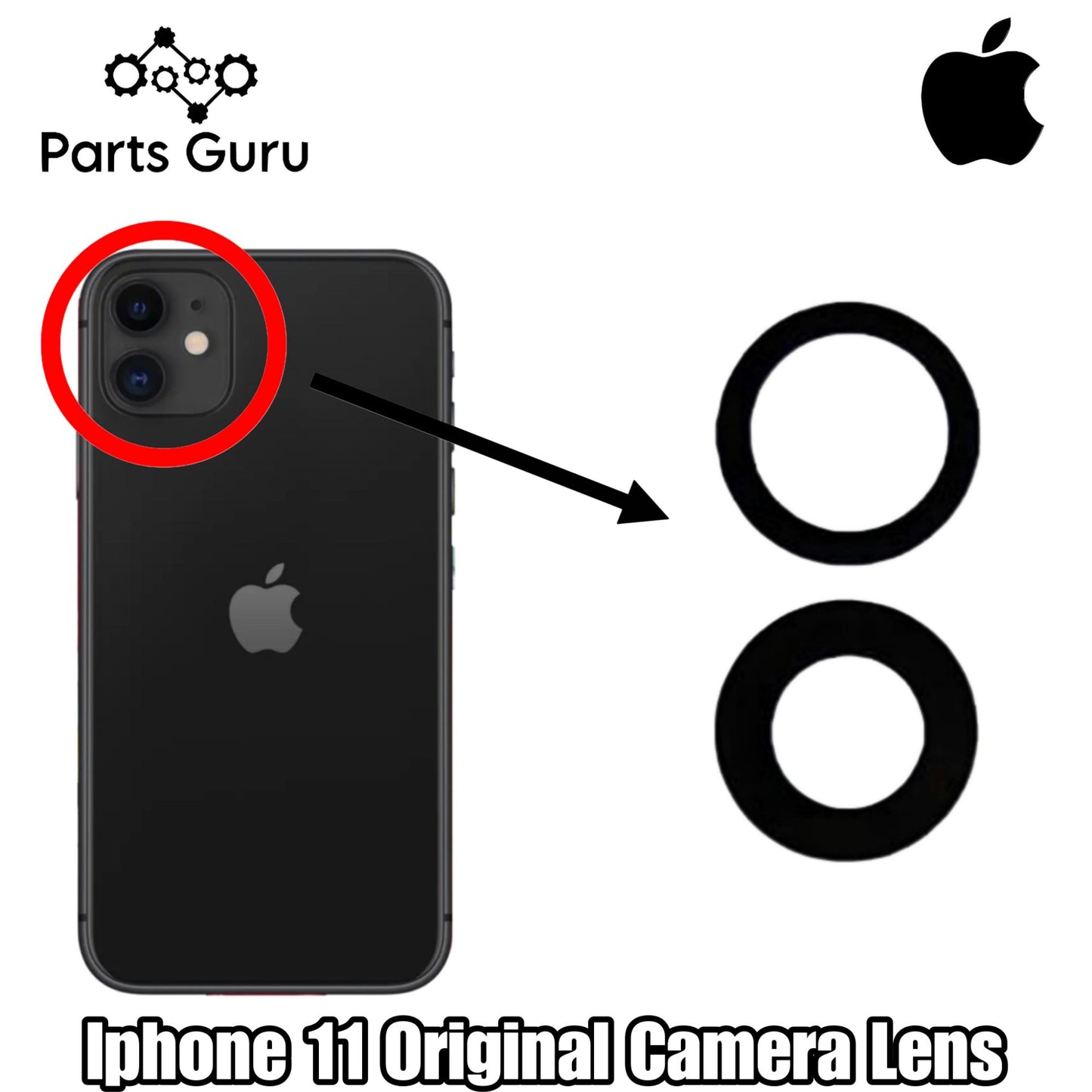 Iphone 11 Original Camera Lens || Iphone 11 original camera glass || Parts Guru