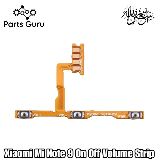 Xiaomi Redmi Note 9 Power Volume Button Flex || Xiaomi Mi Note 9 on off volume strip || Mi Note 9 on off volume button strip || Parts Guru