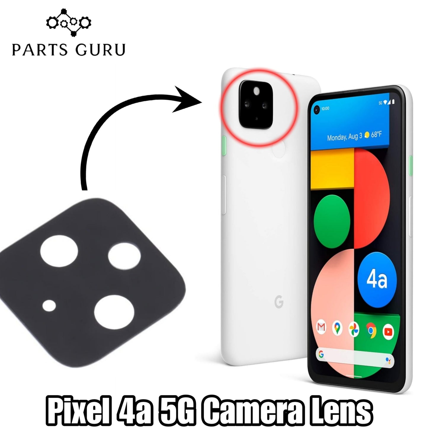 Google Pixel 4a 5G Camera Glass || Pixel 4a 5G camera lens || Google Pixel 4a 5G camera glass || Parts Guru
