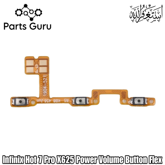 Infinix Hot 7 Pro X625 Power Volume Button Flex || Infinix x625 power volume button strip || Hot 7 pro on off volume strip || Parts Guru