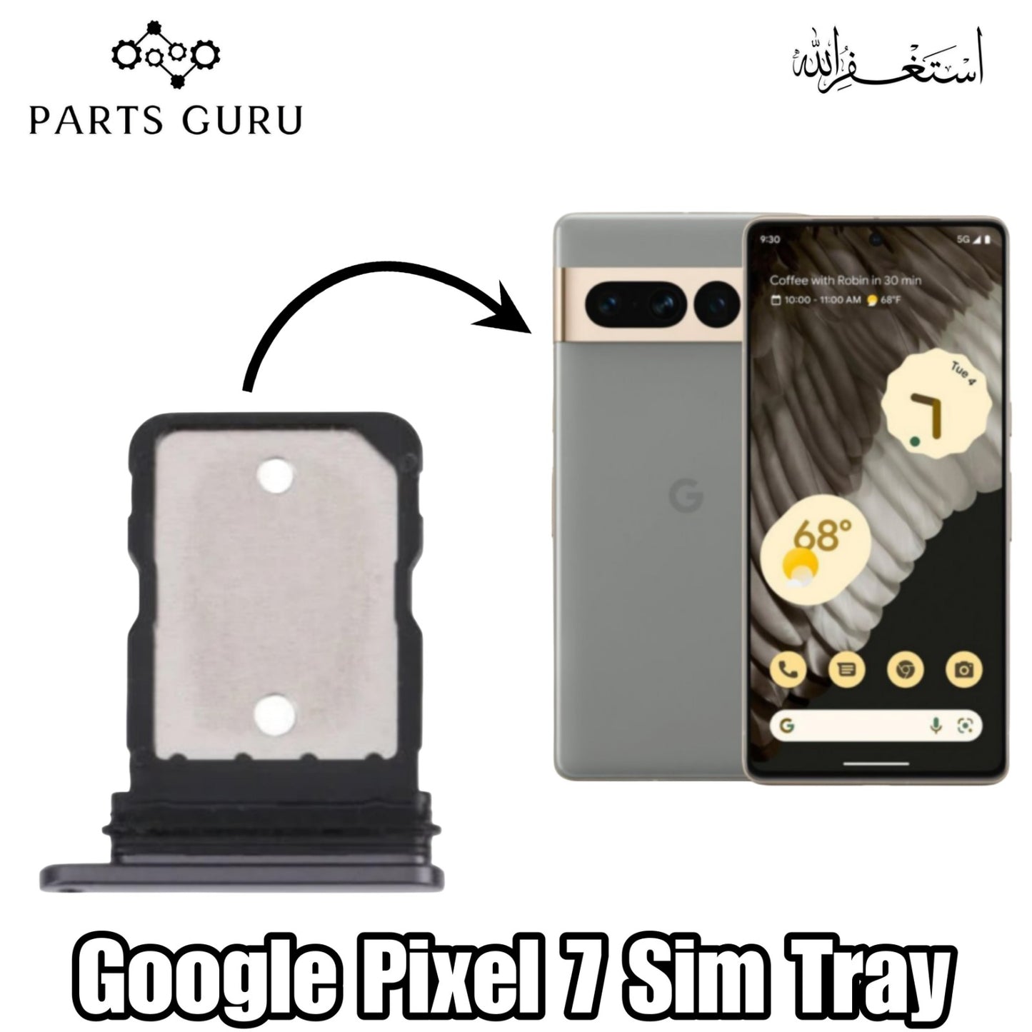 Google pixel 7 Sim Tray || Pixel 7 Slot || Google pixel 7 Sim Slot\Sim Tray || Parts Guru