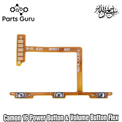 Tecno Camon 16 Power & Volume Button Flex || Tecno Camon 16 power & volume button strip || Camon 16 on off volume strip || Parts Guru