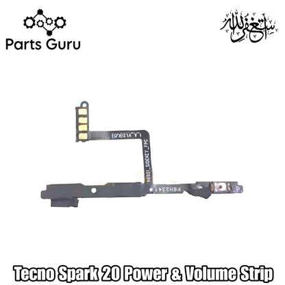 Tecno Spark 20 Power Button Strip || Techno spark 20 power & volume strip || spark 20 on off volume strip || Parts Guru