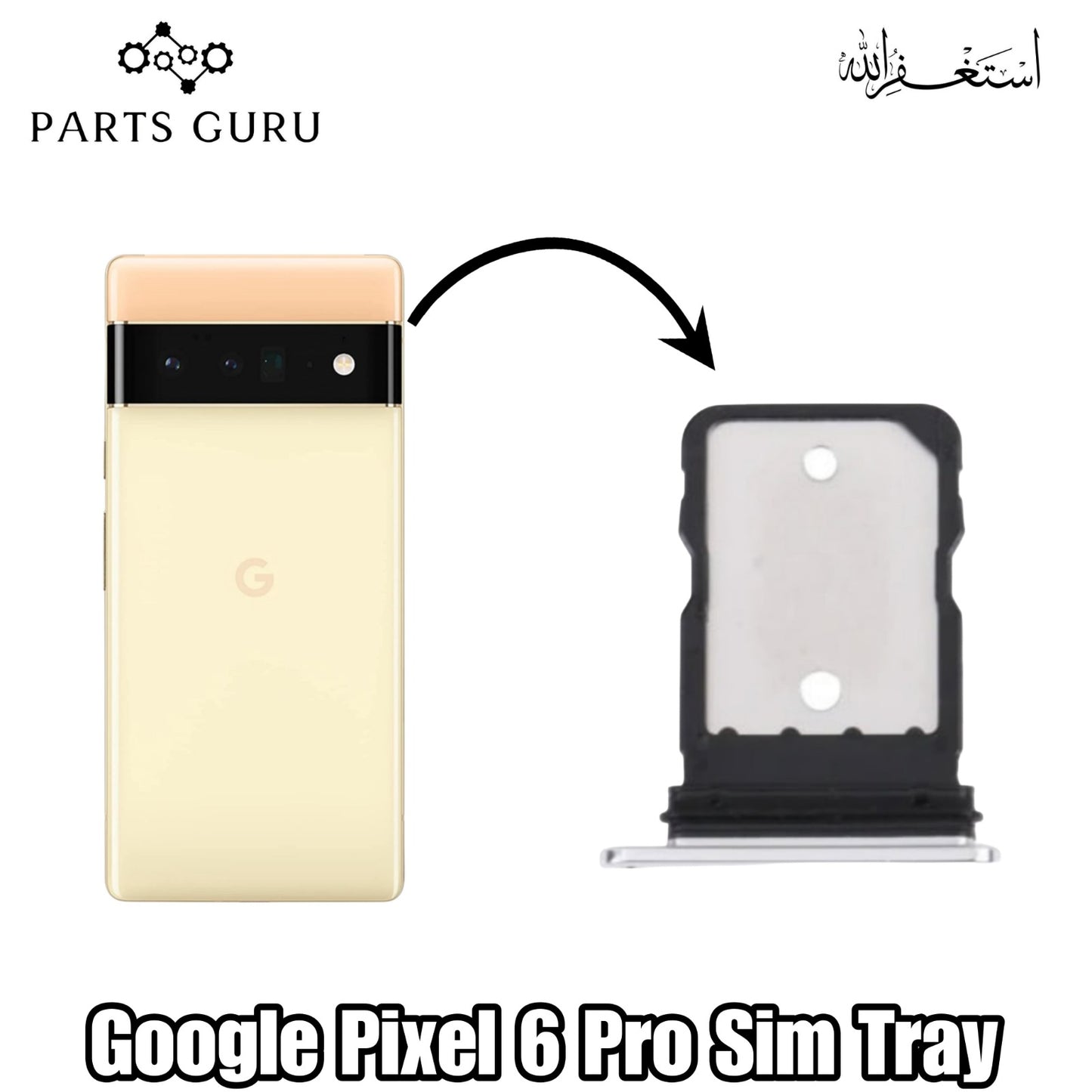 Google pixel 6 pro Sim Tray || Pixel 6 pro Slot || Google pixel 6 pro Sim Slot\Sim Tray || Parts Guru