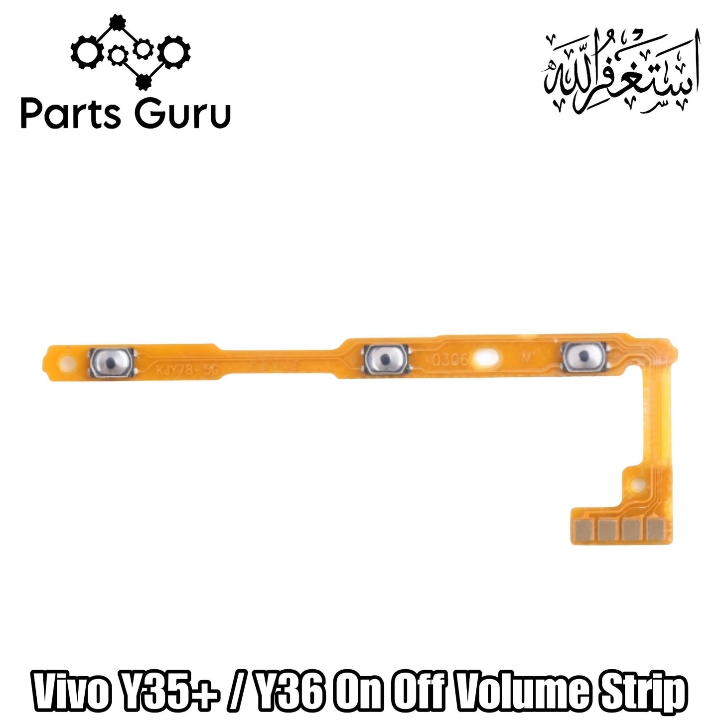 vivo Y36 / Y35+ Power Button & Volume Button Flex Cable || Vivo Y35 Plus On Off Volume Button Flex || y35+ on off strip || Parts Guru