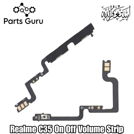 Realme C35 Power Button & Volume Button Flex  || Realme C35 power volume button strip || C35 on off volume strip || Parts Guru