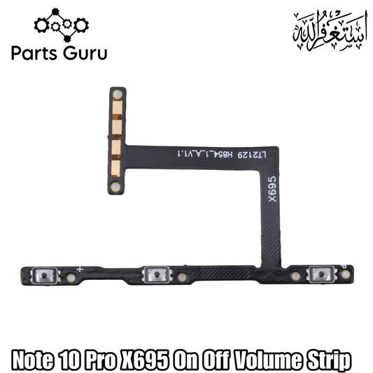 Infinix Note 10 Pro X695 Power Volume Button Flex || Infinix note 10 pro power volume button strip || X695 on off volume strip || Parts Guru