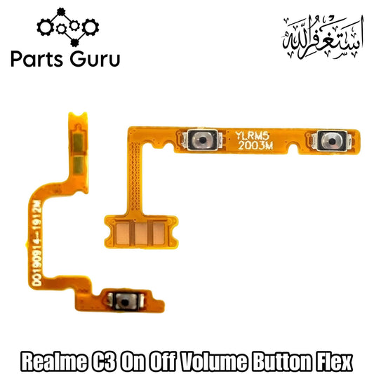 Realme C3 Power Volume Button Flex || Realme C3 power volume button strip || realme c3 on off volume button strip || Parts Guru