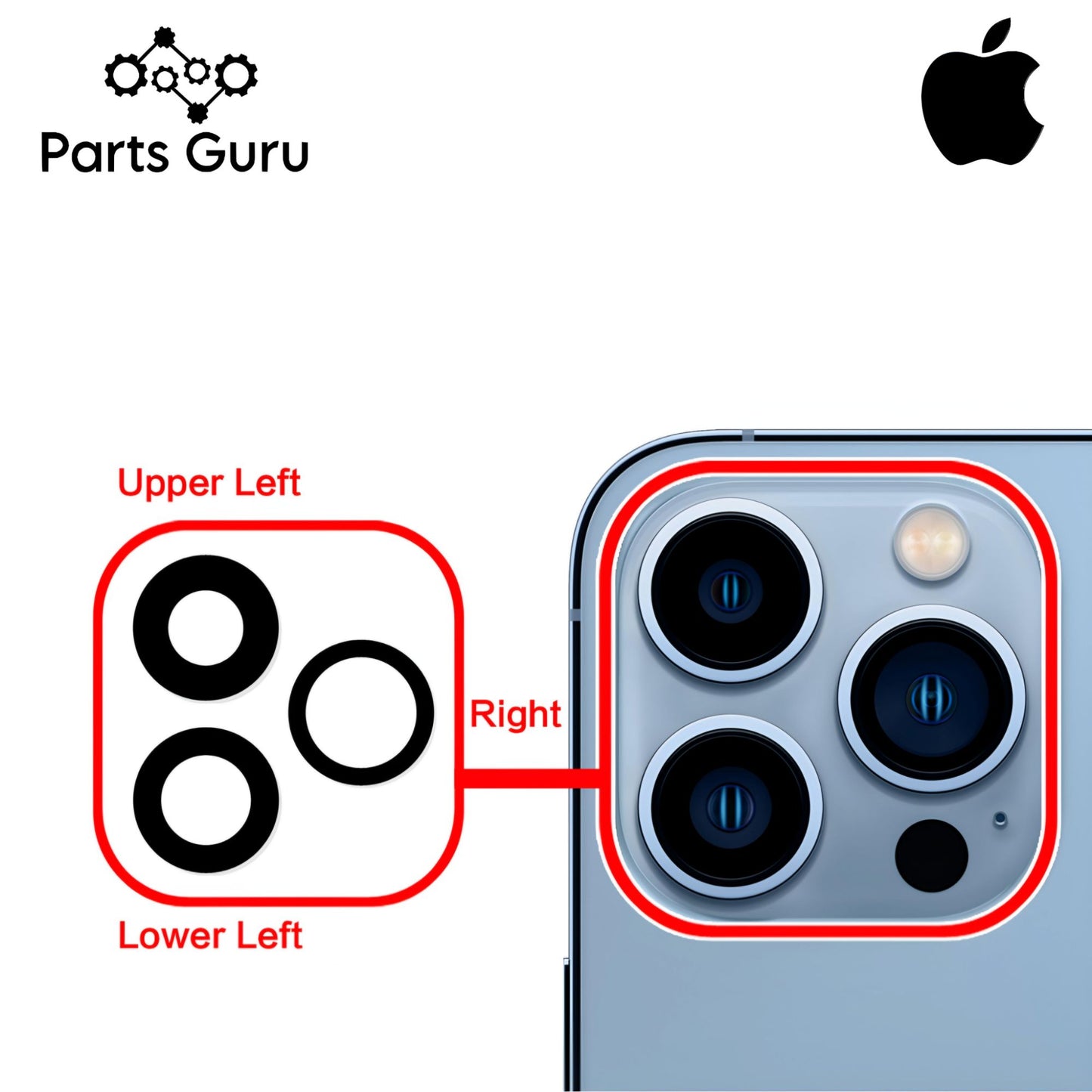 Iphone 13 Pro Max Original Camera Lens || Iphone 13 pro max original camera glass || Iphone 13 Pro Max  || Parts Guru