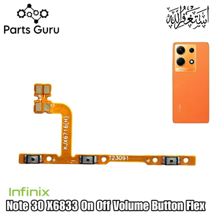 Infinix Note 30 X6833 Power Volume Button Flex || Infinix note 30 power volume button strip || X6833 on off volume strip || Parts Guru