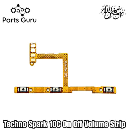 Techno Spark 10C On Off Volume Strip || Techno Spark 10c on off volume strip || spark 10c on off strip / flex || Parts Guru
