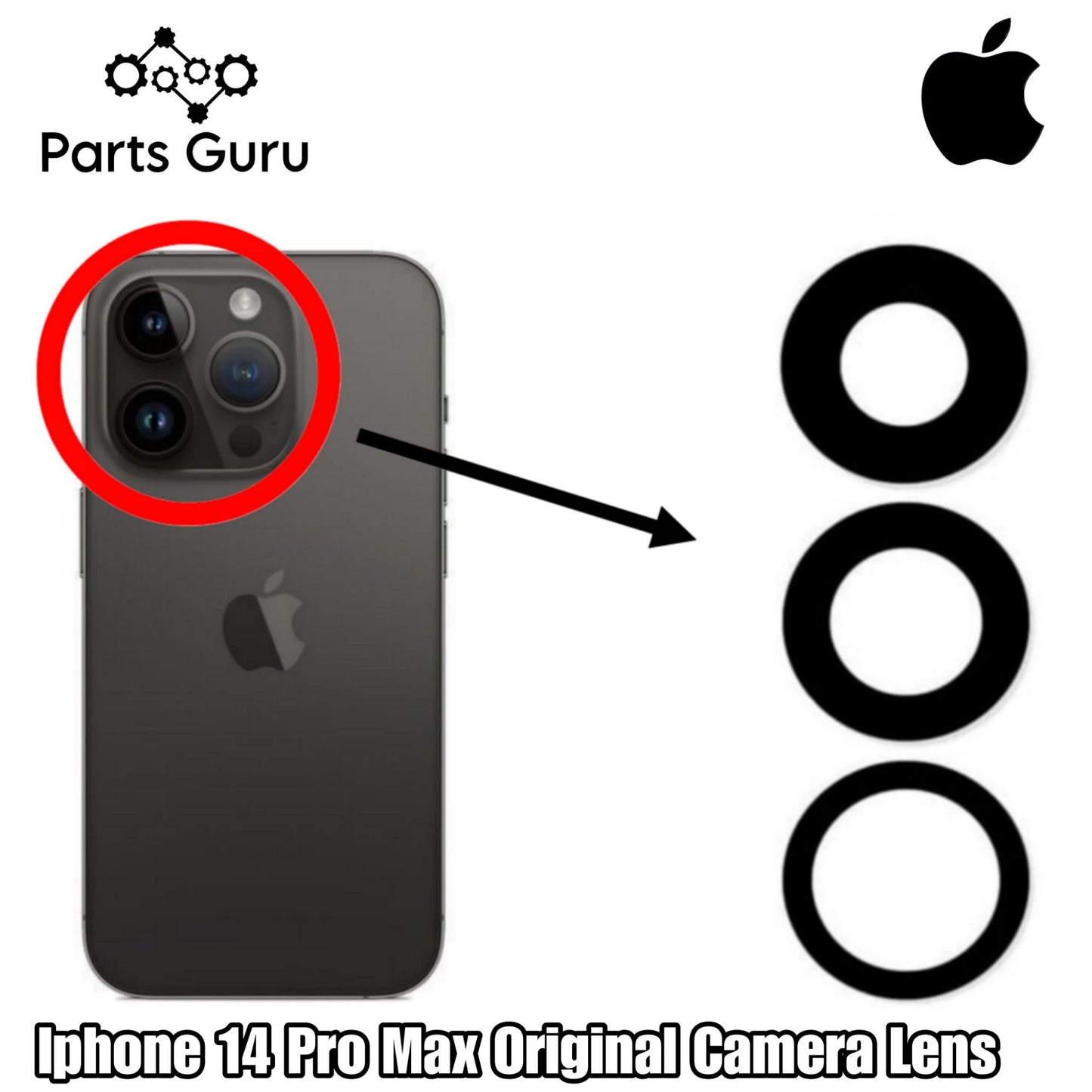Iphone 14 Pro Max Original Camera Lens || Iphone 14 pro max original camera glass || Iphone 14 Pro Max || Parts Guru