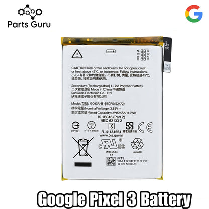 Google Pixel 3 Battery || Pixel 3 Battery || Parts Guru