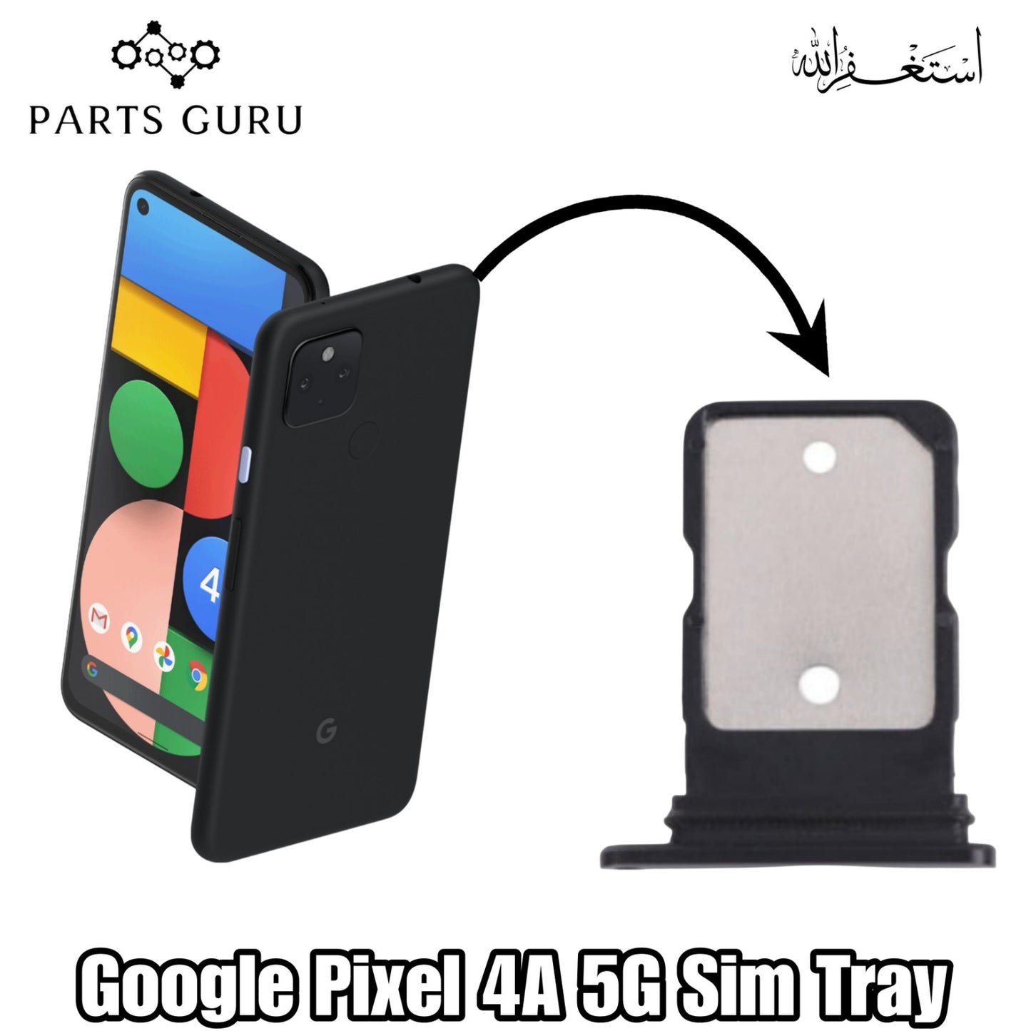 Google pixel 4A 5G Sim Tray || Pixel 4A 5G Slot || Google pixel 4A 5G Sim Slot\Sim Tray || Parts Guru