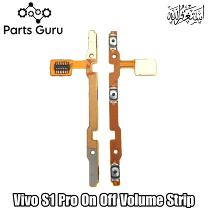 Vivo S1 Pro Power Volume Button Flex || Vivo s1 pro power volume button strip || S1 pro on off volume strip || Parts Guru