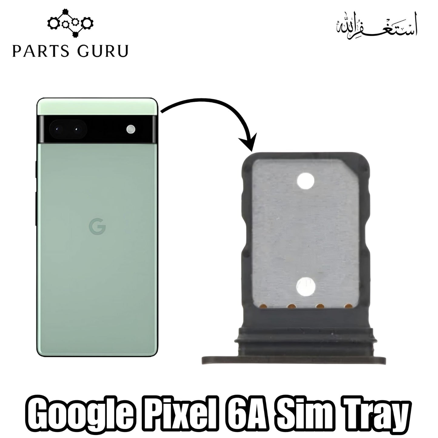 Google pixel 6A Sim Tray || Pixel 6A Slot || Google pixel 6A Sim Slot\Sim Tray || Parts Guru