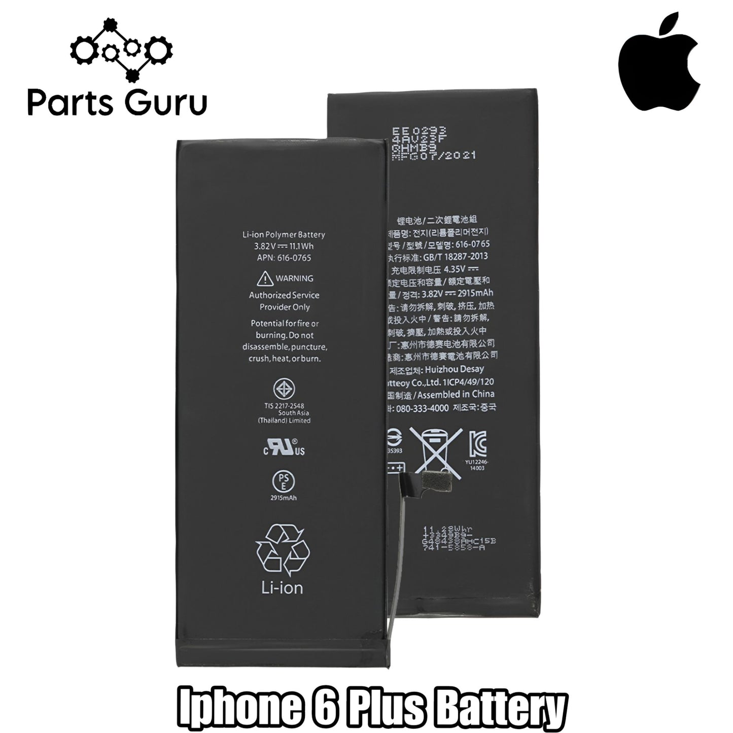 Iphone 6 Plus Battery || Iphone 6+ Battery Replacement || Parts Guru
