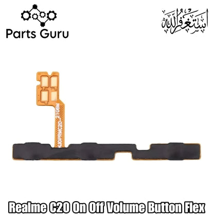 Oppo Realme C20 Power Button & Volume Button Flex || Realme C20 On Off Volume Strip || c20 power volume button strip || Parts Guru