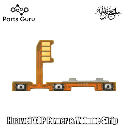 Huawei Y8P Power & Volume Button Flex || Huawei Y8p power & volume button strip || Y8p on off volume strip || Parts Guru
