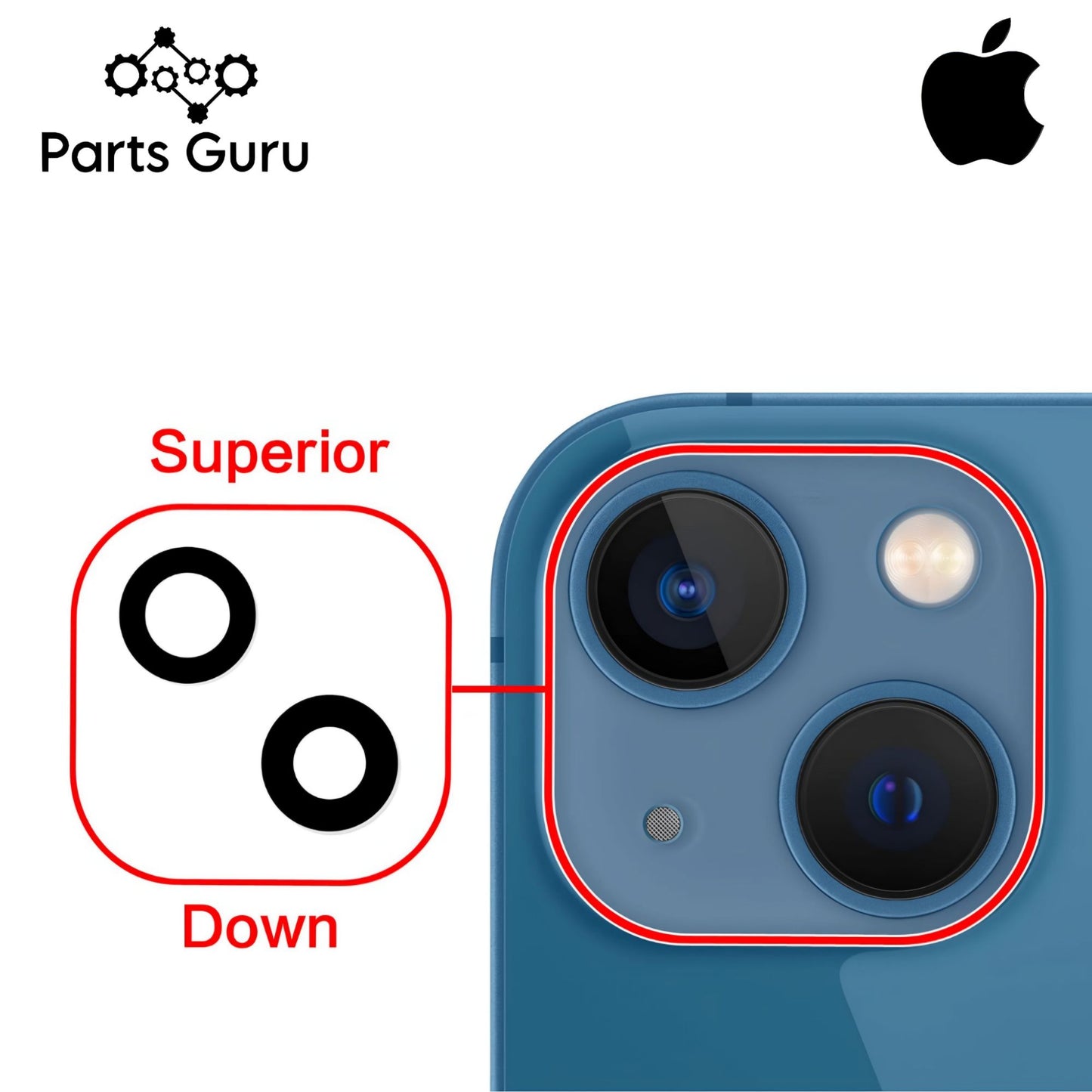 Iphone 13 Original Camera Lens || Iphone 13 original camera glass || Iphone 13 || Parts Guru