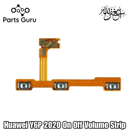 Huawei Y6P 2020 Power & Volume Button Flex || Huawei Y6p 2020 power & volume button strip || Y6p 2020 on off volume strip || Parts Guru