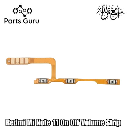 Xiaomi Mi Note 11 On/Off Volume Key Button Flex || Mi Note 11 Power Volume Button Strip  || Xiaomi note 11 on off strip || Parts Guru