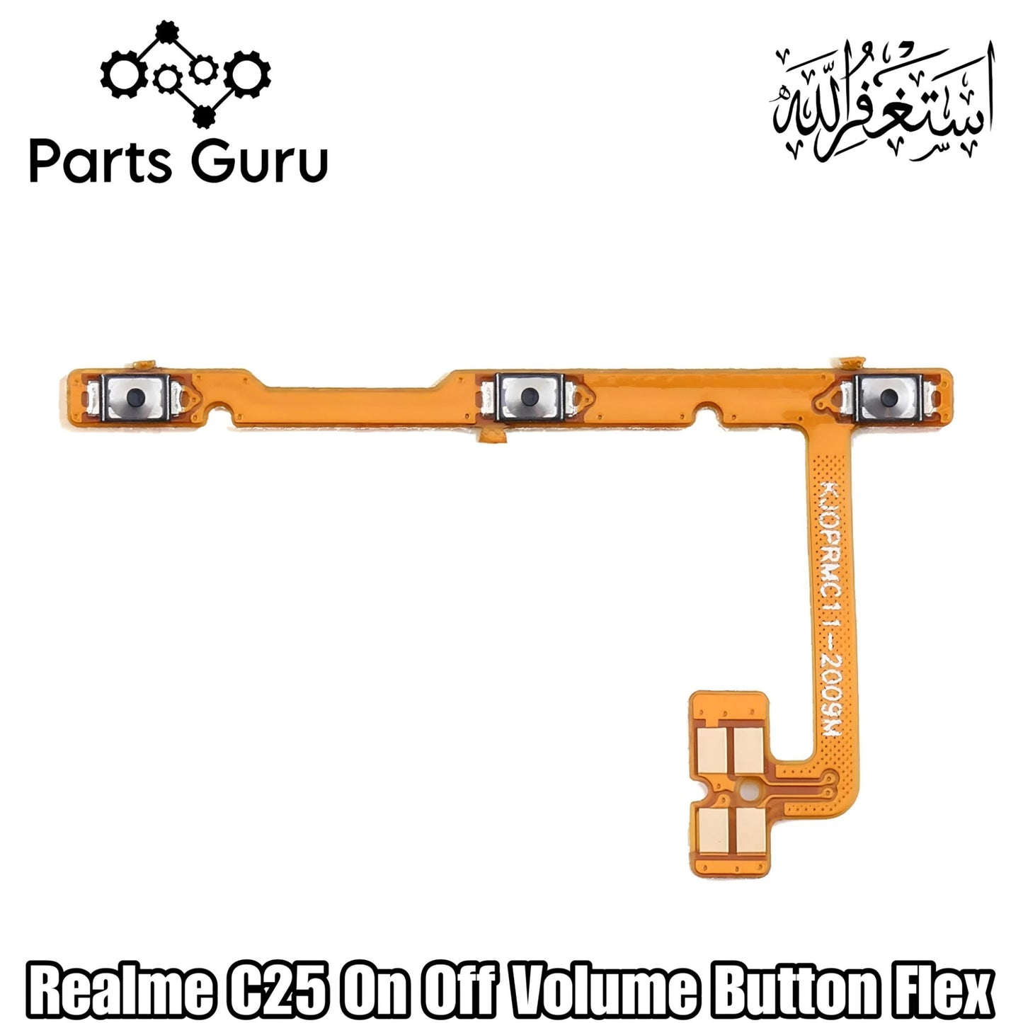 Realme C25 Power Button & Volume Button Flex  || Realme C25 power volume button strip || C25 on off volume strip || Parts Guru