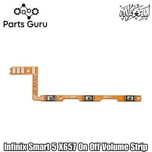Infinix Smart 5 X657 Power Volume Button Flex || Infinix smart 5 power volume button strip || X657 on off volume strip || Parts Guru