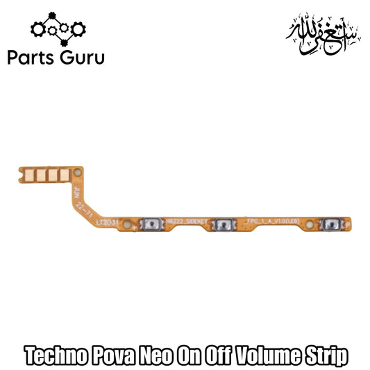 Techno Pova Neo On Off Volume Strip || Techno Pova neo On off volume flex || Pova neo on off volume strip || Parts Guru
