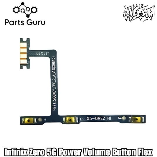 Infinix Zero 5G X6815 Power Button & Volume Button Flex || Infinix zero 5g power volume button strip || X6815 on off volume strip ||