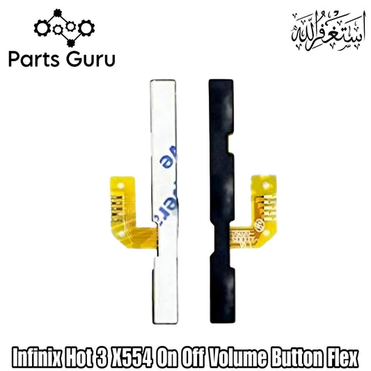 Infinix Hot 3 Power Volume Button Flex || Infinix X554 power volume button strip || X554 on off volume strip || Parts Guru