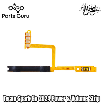 Tecno Spark Go 2024 Power & Volume Button Strip || Tecno Spark go 2024 power & volume flex || spark go 2024 on off volume strip || Parts Guru