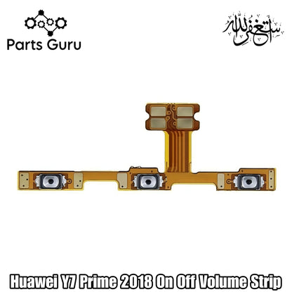Huawei Y7 Prime 2018 Power & Volume Button Flex || Huawei Y7 2018 power & volume button strip || Y7 2018 on off volume strip || Parts Guru
