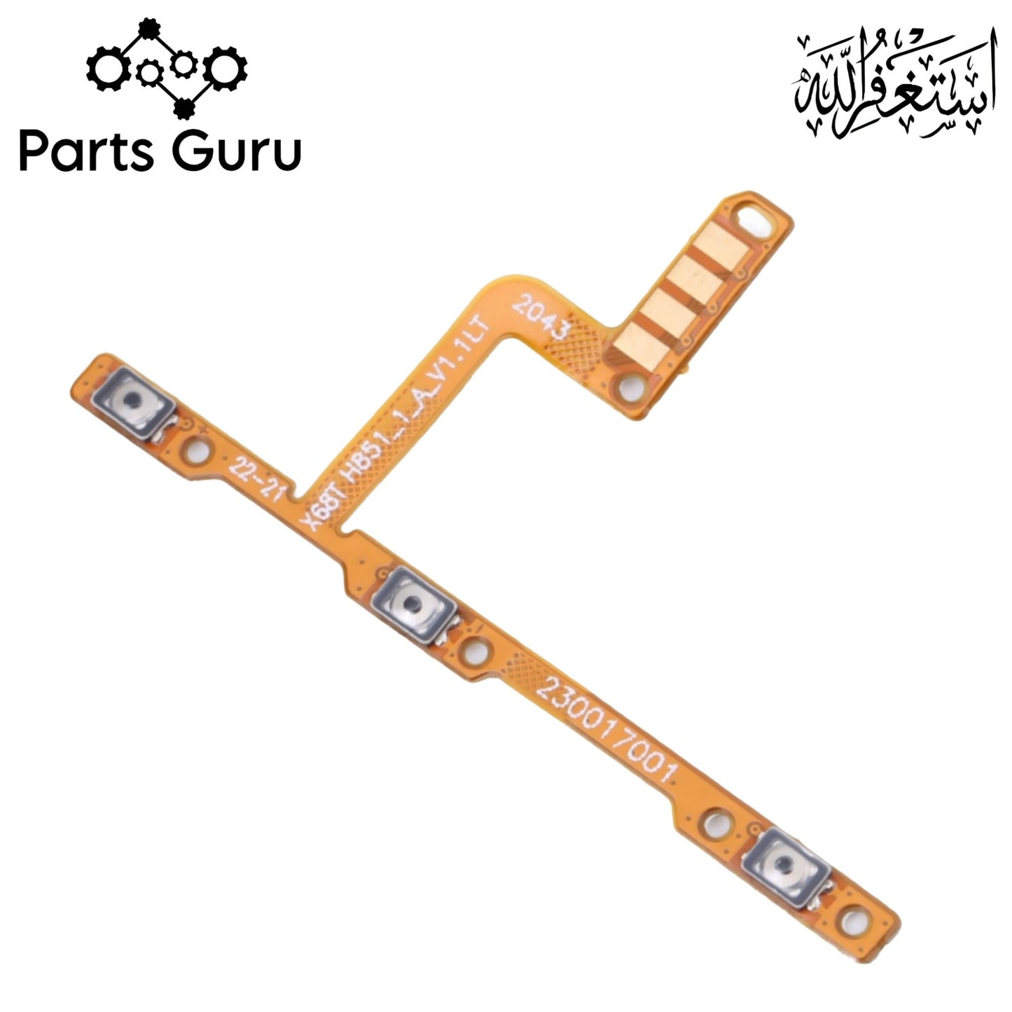 Infinix Zero 8 / Zero 8i X687 X687B Power Button & Volume Button Flex || Infinix zero 8i power volume button strip || X687 on off strip || Parts Guru