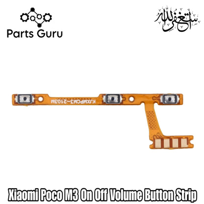 Xiaomi Poco M3 Power Volume Button Flex || Xiaomi Poco m3 power & volume button strip || Poco M3 on off volume strip || Parts Guru