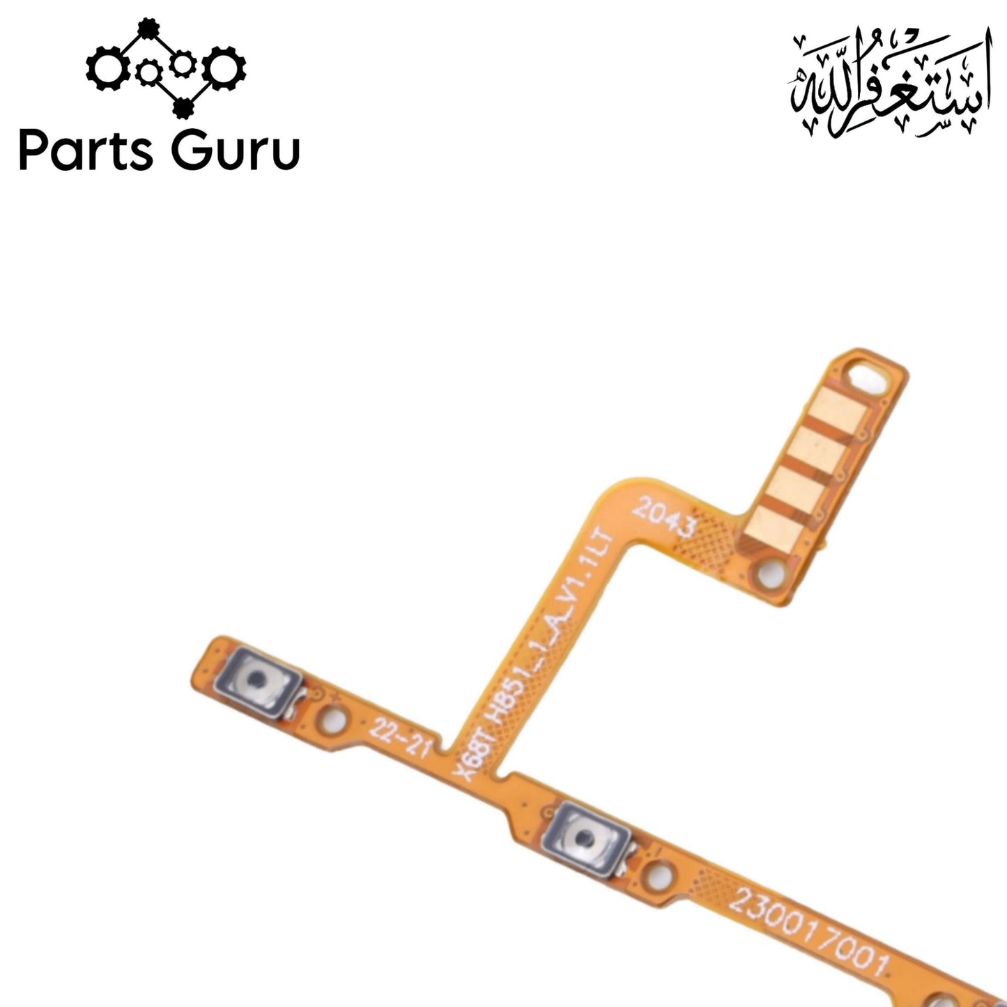 Infinix Zero 8 / Zero 8i X687 X687B Power Button & Volume Button Flex || Infinix zero 8i power volume button strip || X687 on off strip || Parts Guru
