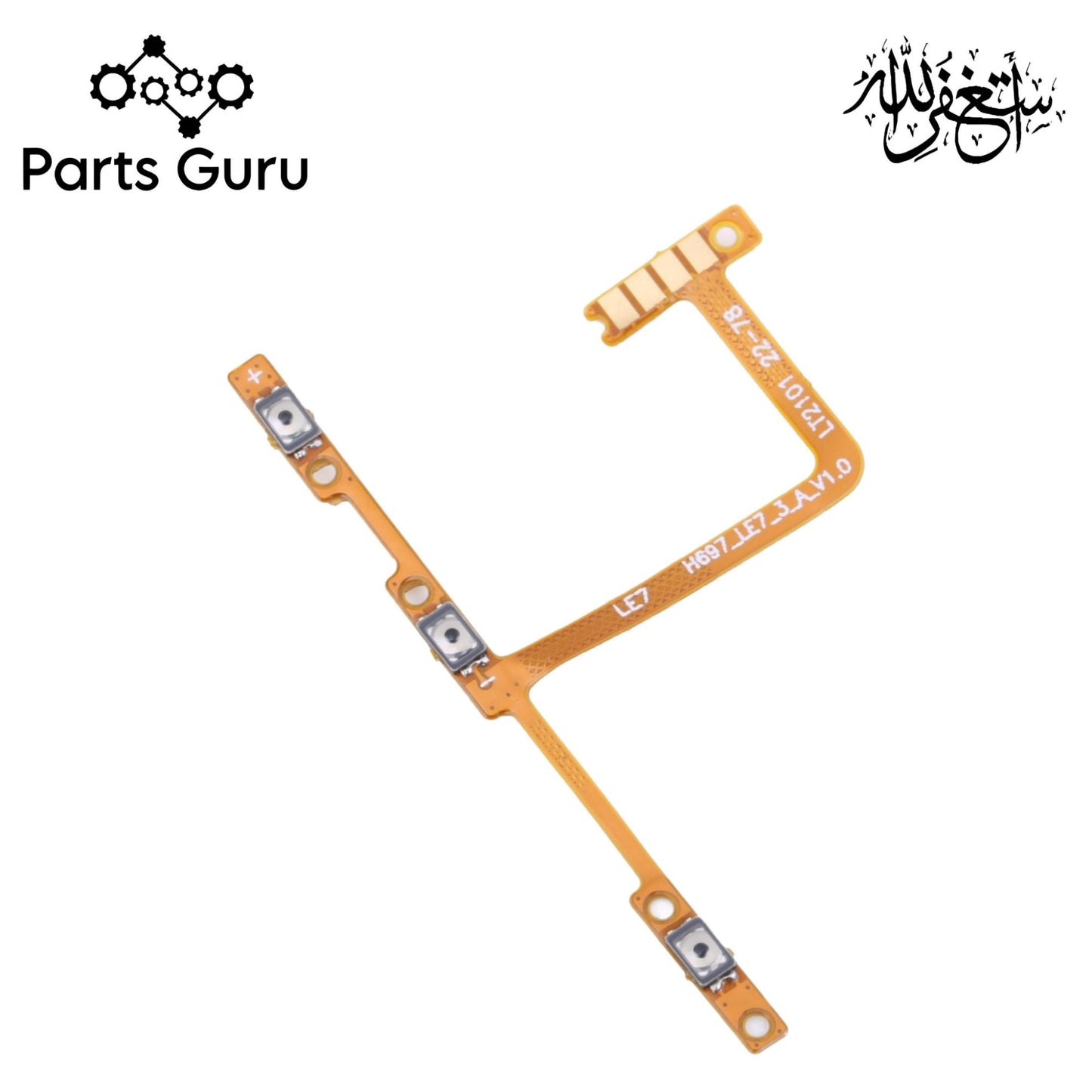 Techno Pova 2 On Off Volume Strip || Techno Pova 2 On Off Volume Flex || Pova 2 on off volume strip  || Parts Guru