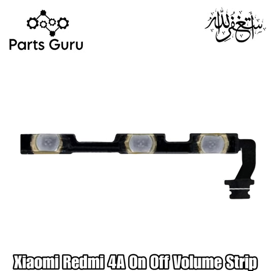 Xiaomi Redmi 4A Power Volume Button Flex || Redmi 4a Power Volume Button Strip || redmi 4a On Off Volume Strip || Parts Guru