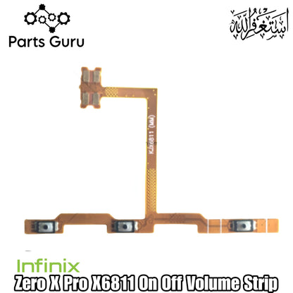 Infinix Zero X Pro X6811 Power Volume Button Flex || Infinix zero x pro power volume button strip || X6811 on off volume strip ||