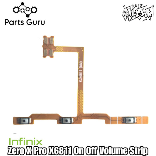 Infinix Zero X Pro X6811 Power Volume Button Flex || Infinix zero x pro power volume button strip || X6811 on off volume strip ||