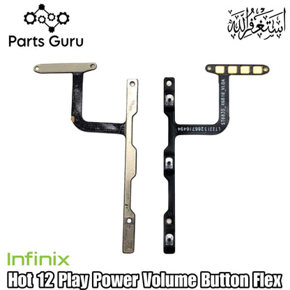 Infinix Hot 12 Play X6816 Power Button & Volume Button Flex || Infinix hot 12 play power volume button strip || X6816 on off volume strip ||