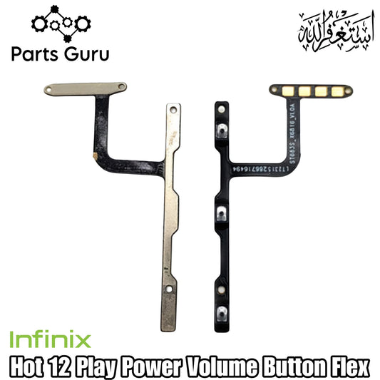 Infinix Hot 12 Play X6816 Power Button & Volume Button Flex || Infinix hot 12 play power volume button strip || X6816 on off volume strip ||